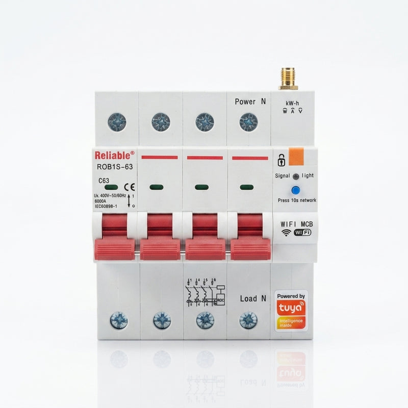 Reliable 4P ROB1S-63 WiFi MCB C63 6000A